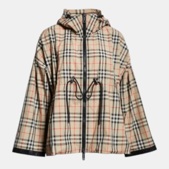 BURBERRY BACTON VINTAGE CHECK HOODED JACKET ARCHIVE BEIGE NWT SIZE 6 - Picture 10 of 13